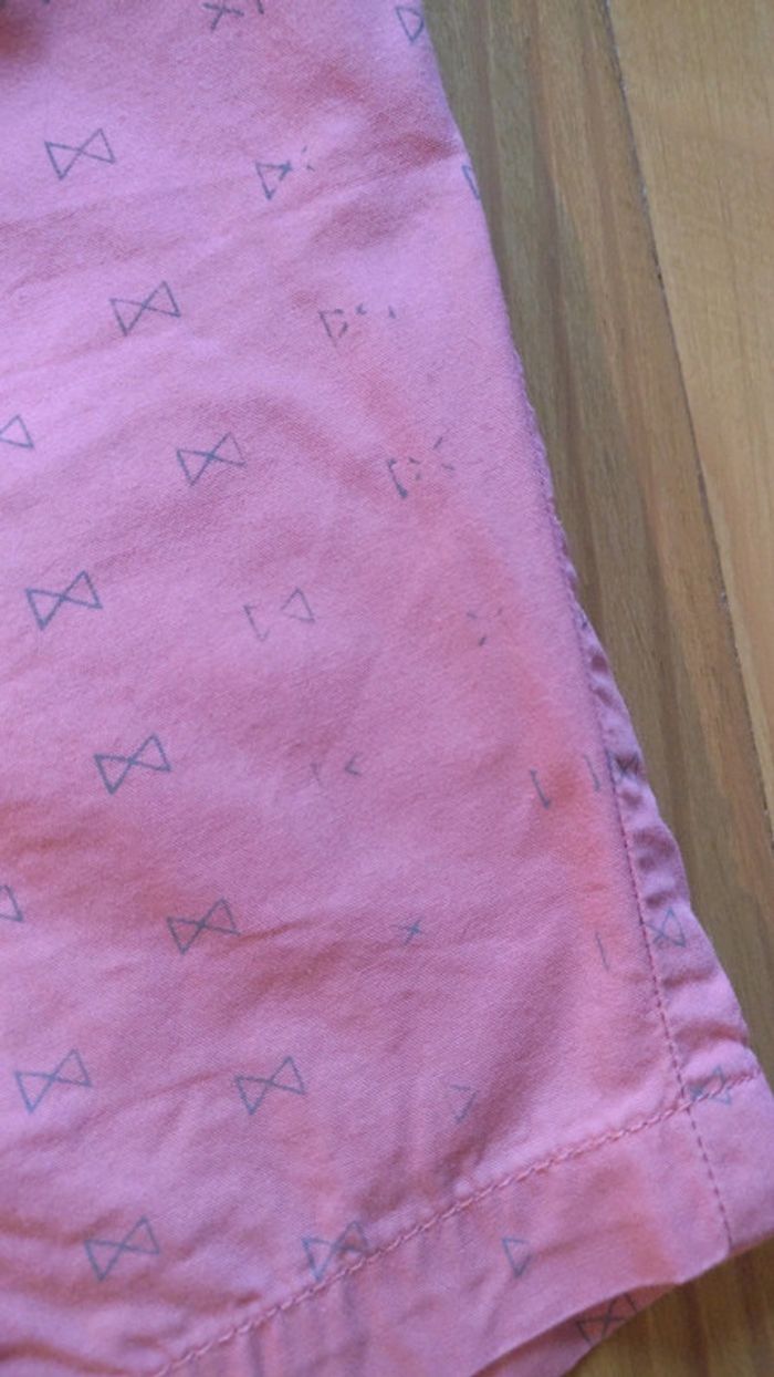 Ensemble salopette rose/T-shirt gris taille 9 mois orchestra - photo numéro 4