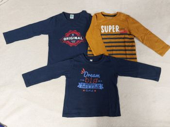 Lot de 3 t shirts ML 23 mois