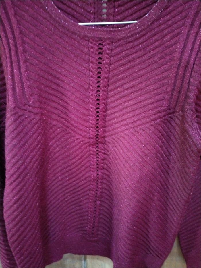 Petit pull bordeaux - photo numéro 3