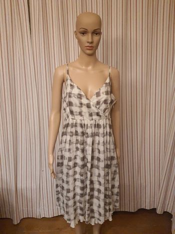 Jolie Robe d'été Sandwich fr 42 100%coton