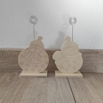 Loisir créatif porte photo en bois à décorer