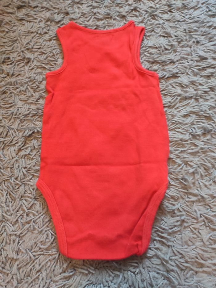 body rouge sans manches bébé - photo numéro 2