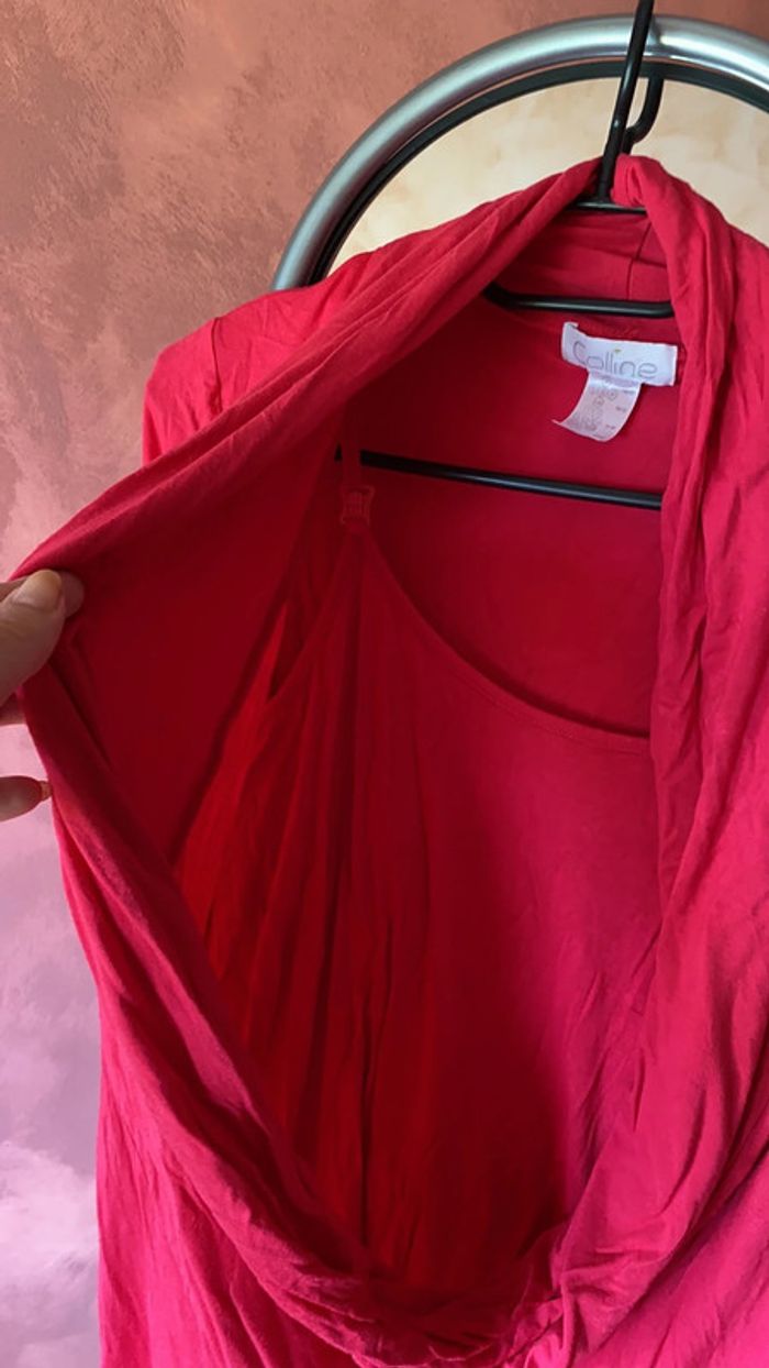 Robe de grossesse et d’allaitement fushia - photo numéro 2