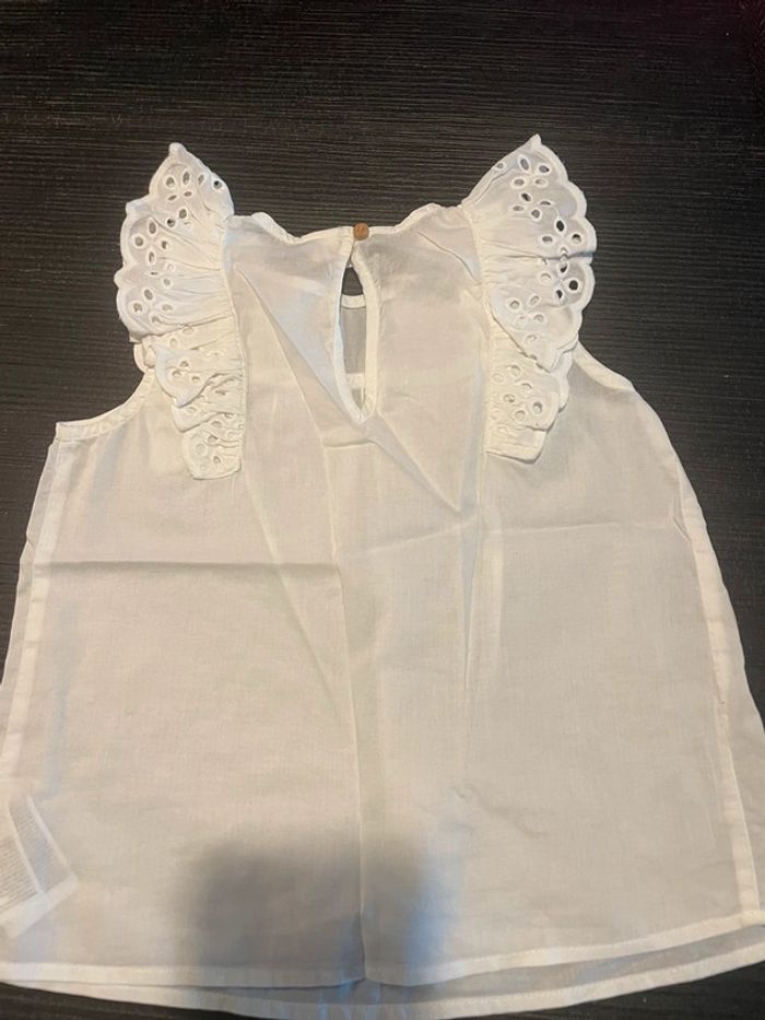 Blouse sans manches à volant H&M 2/3 ans - photo numéro 4