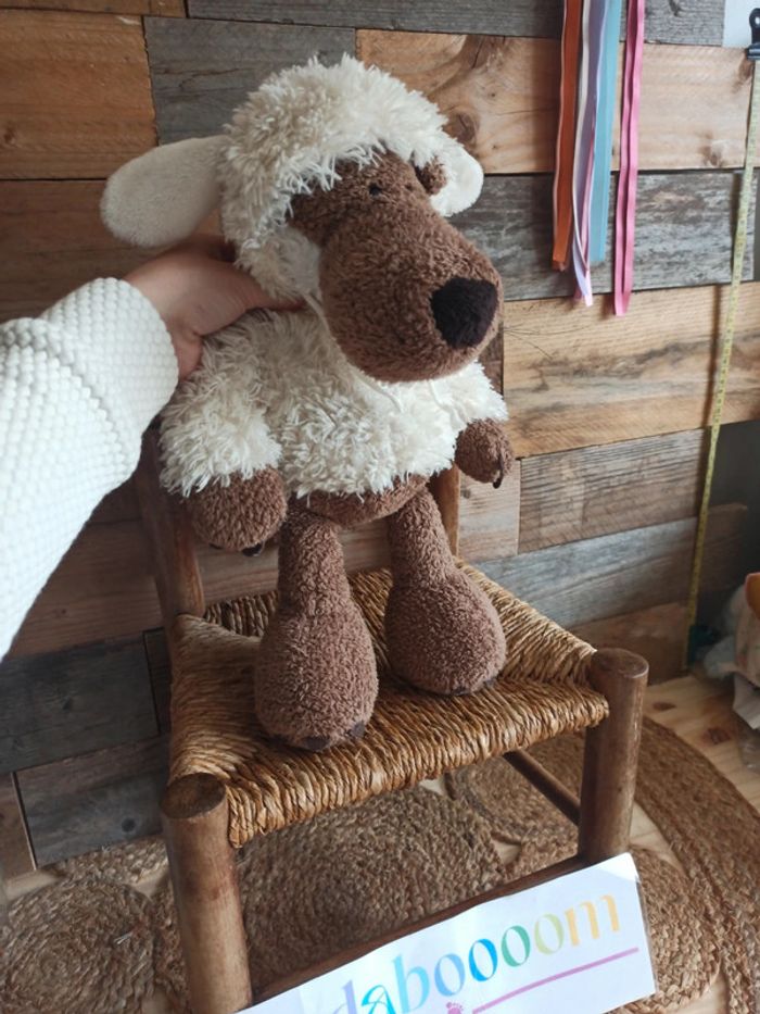 peluche loup mouton tbe - photo numéro 2