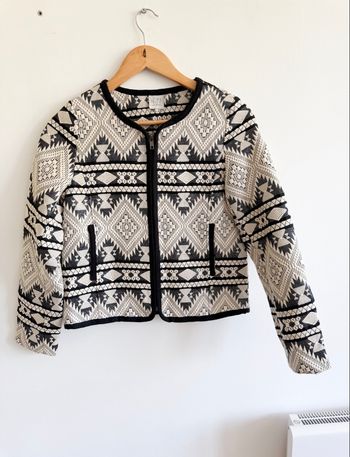 Veste tailleur beige & noir Karl Marc John taille 36 S - neuf sans étiquette 