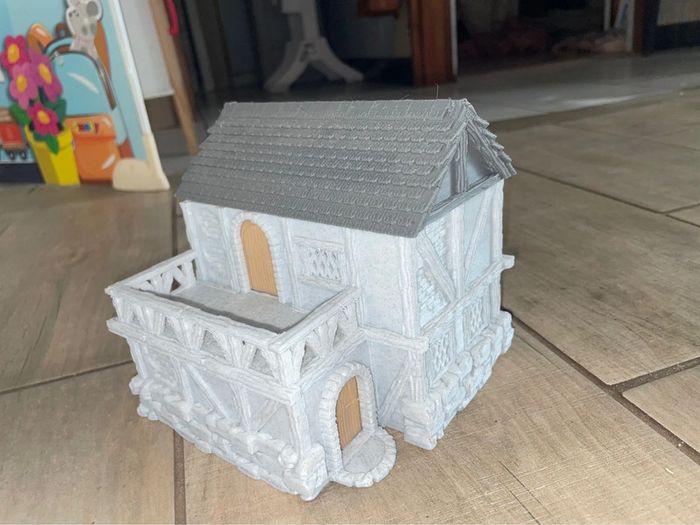 Petite maison château en 3D boîte à bijoux de rangement tirelire - photo numéro 5