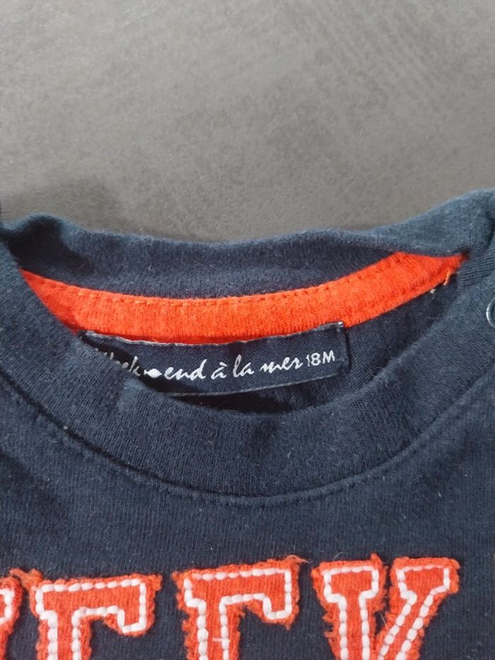 T-shirt bébé 18 mois Week-end à la mer - photo numéro 2