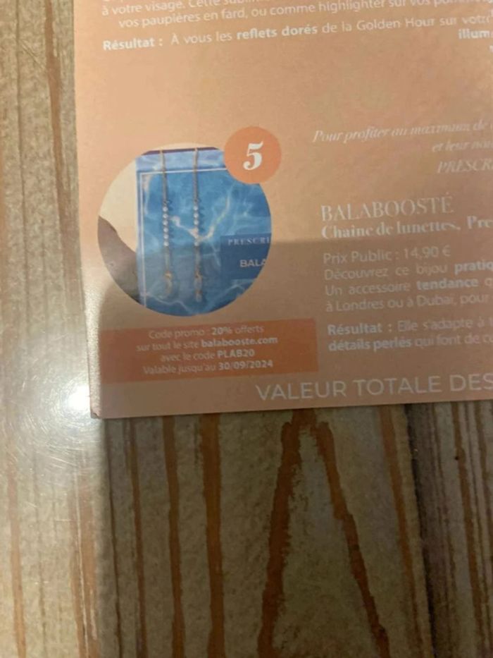 Chaîne de lunettes balabooste - photo numéro 3