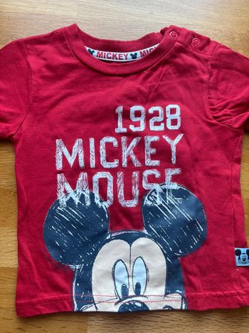 T-shirt MC Primark Mickey 12 mois garçon