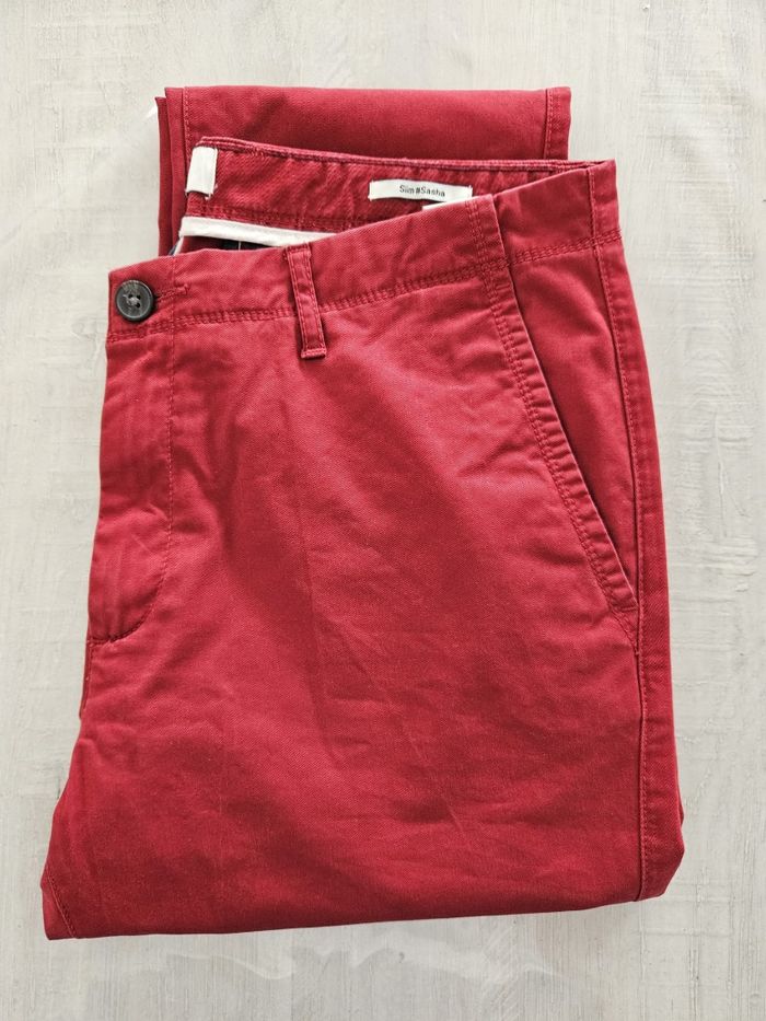 Pantalon chino rouge Jules - photo numéro 3