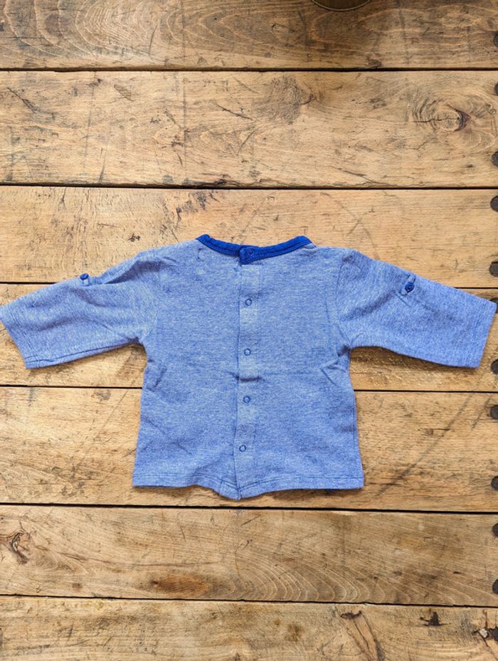 Lot de 4 tee-shirts manches longues - 3 mois - photo numéro 4