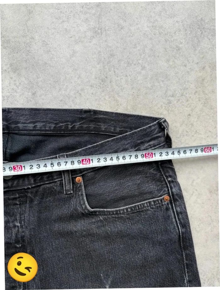 Jeans Levi's 501 W40 FR50 L32 coupe droite gris Homme Men pan582b - photo numéro 4