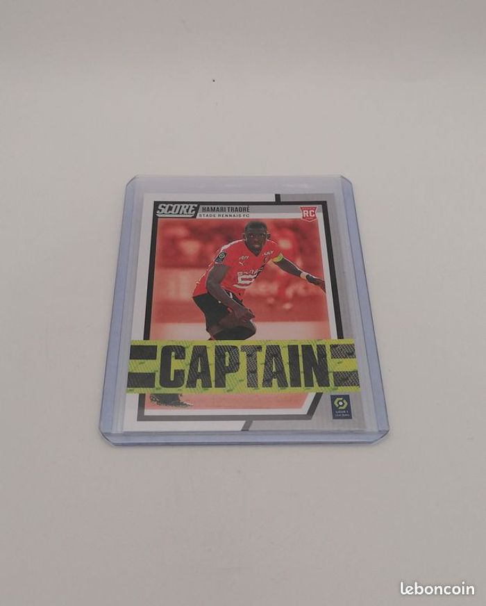 Carte Panini score Ligue 1 2022-23 Rookie Card Captain Hamari Traoré n°7. - photo numéro 2