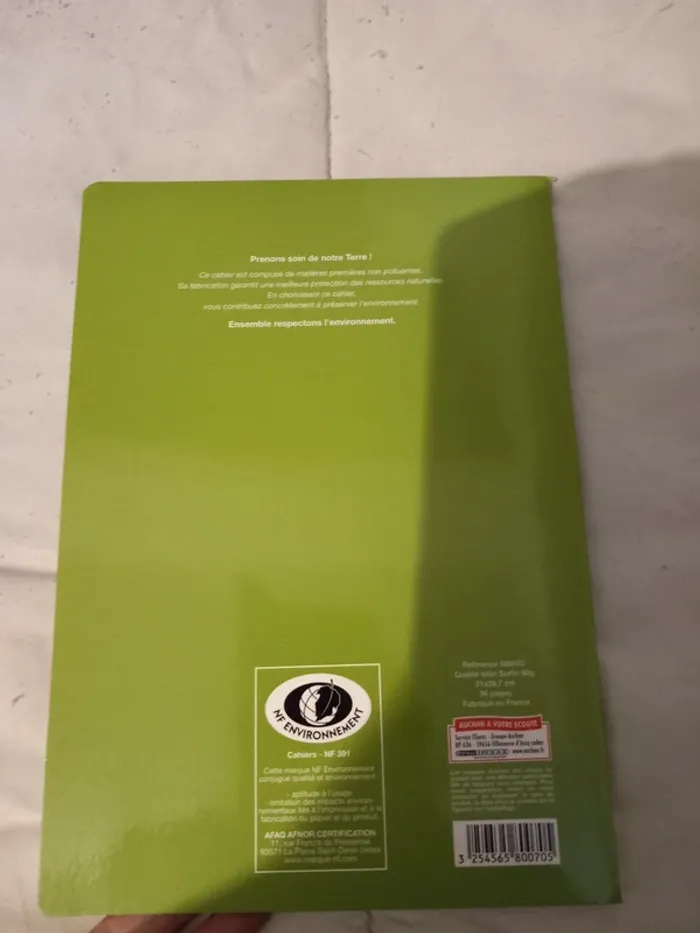 Cahier 21x29,7 grands carreaux 96 pages - photo numéro 2