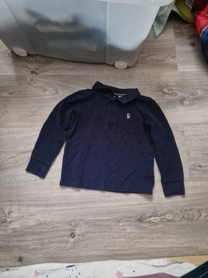 Polo manches longue okaidi 4 ans