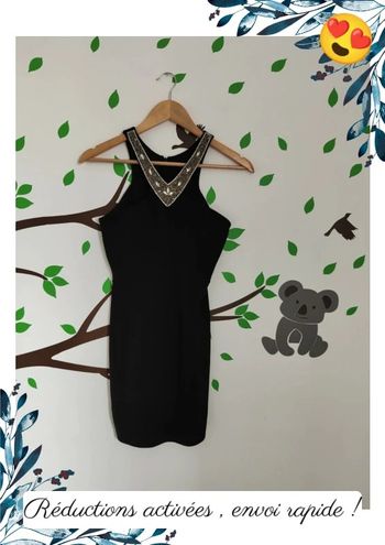 Robe moulante noir