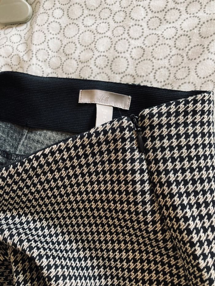 Pantalon chic ajusté motif pied de poule H&M Xs - photo numéro 5