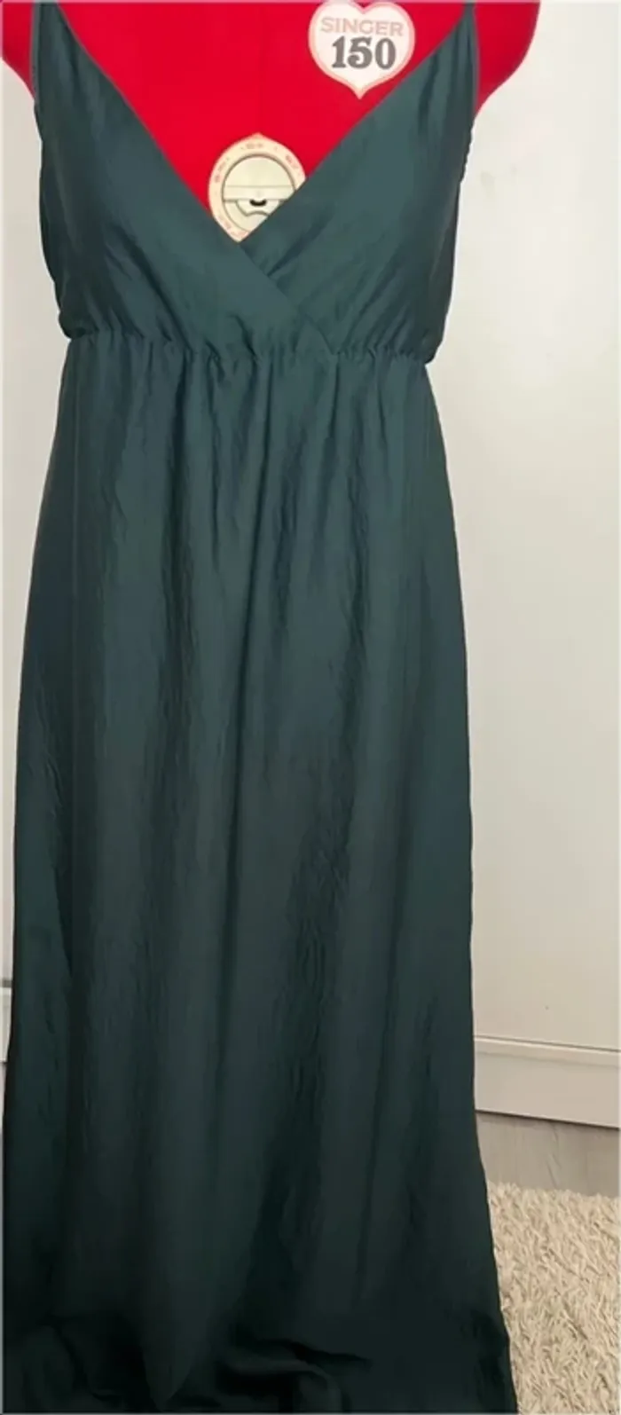 Robe longue vert foncé Nafnaf - photo numéro 5