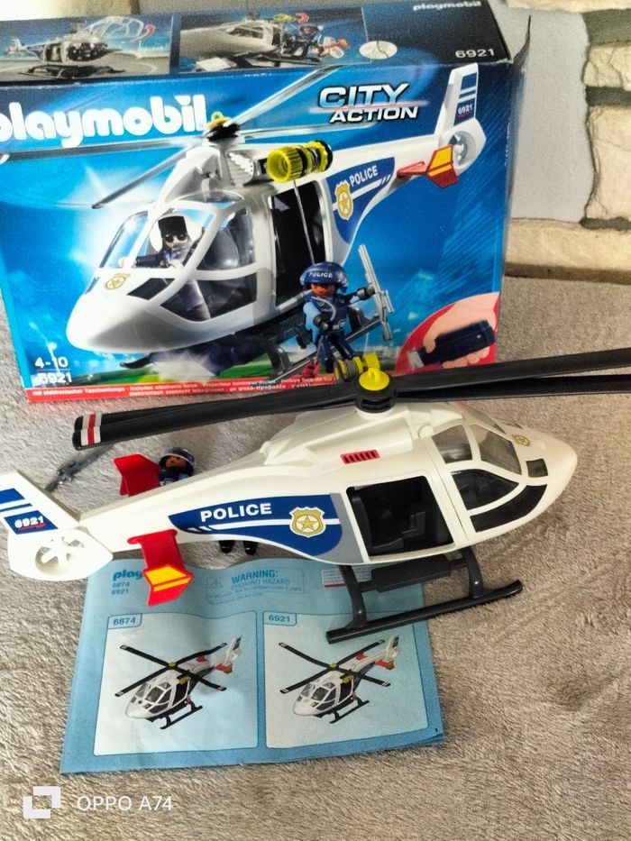 Playmobil 🧡 Hélicoptère de police - photo numéro 7