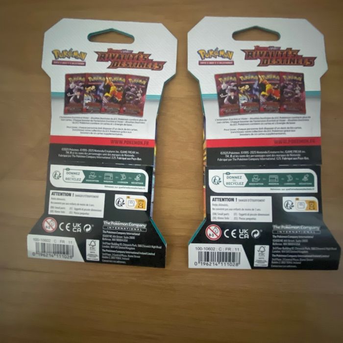 Le lots 2 booster Pokémon rivalités destinées neuf - photo numéro 2