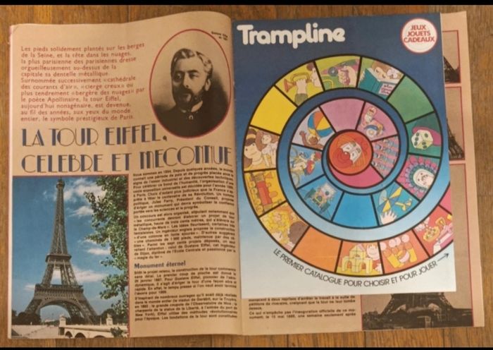 Journal de mickey avec livret jouets Trampline 1980 N°1482 vintage