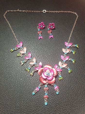 Parure vintage roses