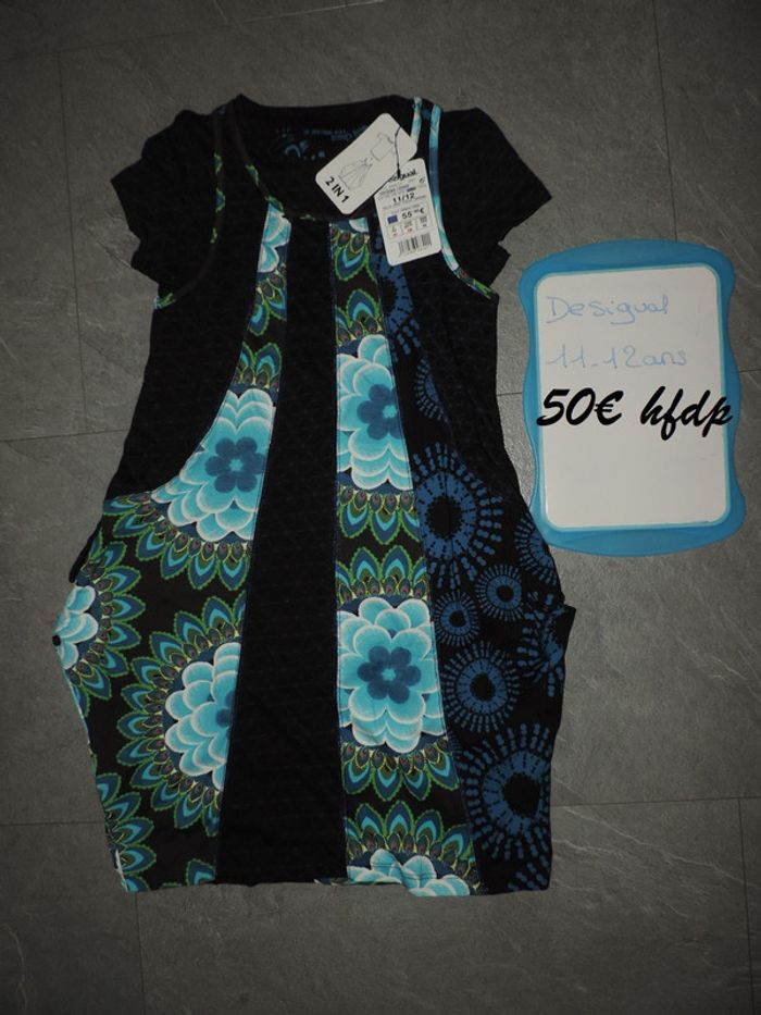 robe désigual 2 en 1 taille 11-12 ans