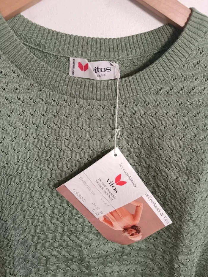 C27 blouse vert Vitos T2 - photo numéro 3