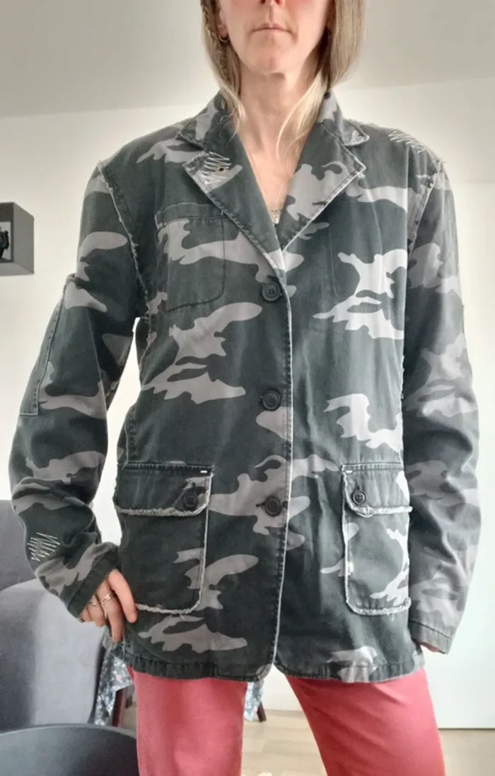 Veste style militaire camouflage T.M - photo numéro 10