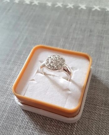 Bague brillants ajustable