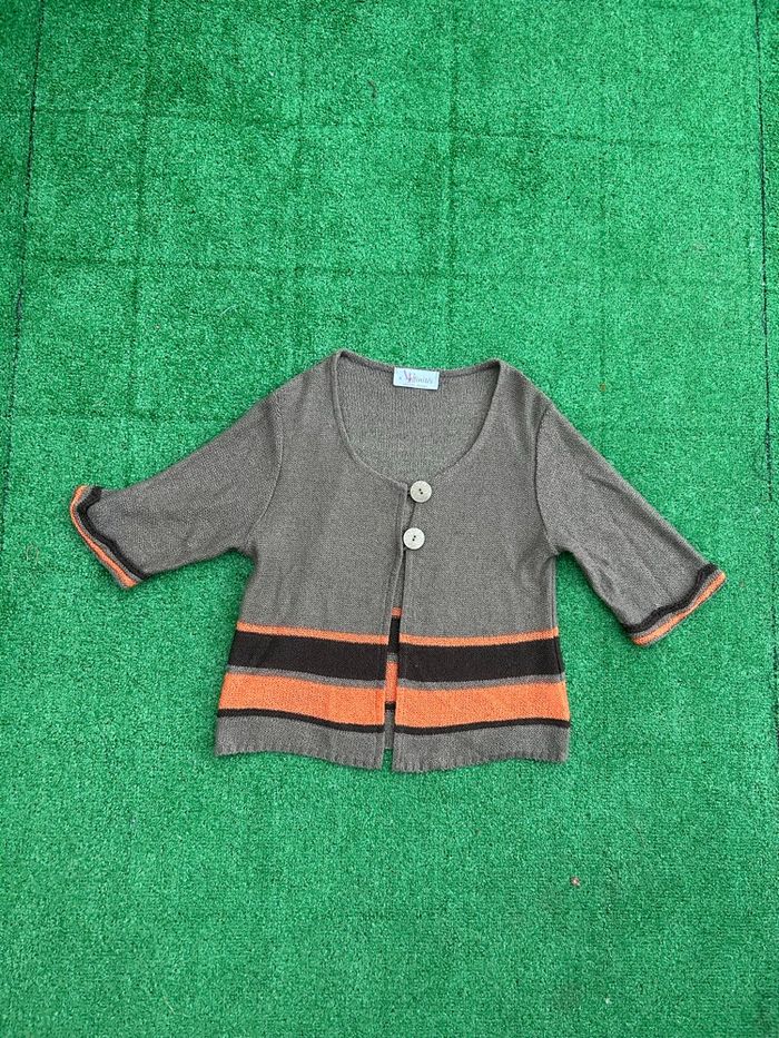 Gilet court Armand Thiery – fabriqué en France, manches 3/4