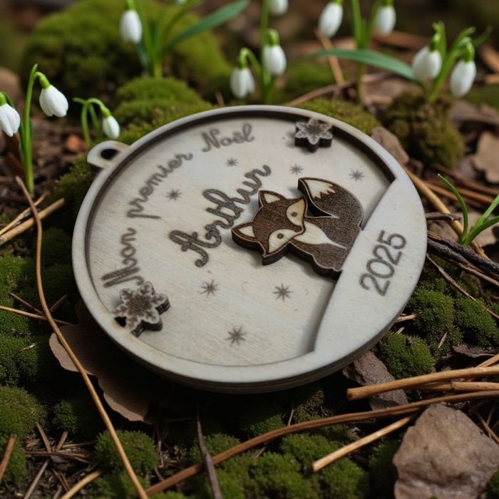 Boule de Noël en bois personnalisée - photo numéro 6