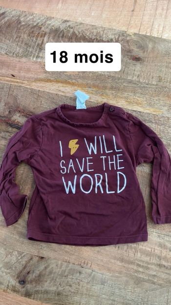 T shirt manches longues 18 mois