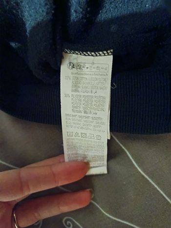 Sweat à capuche noir chaud Kiabi XXS 