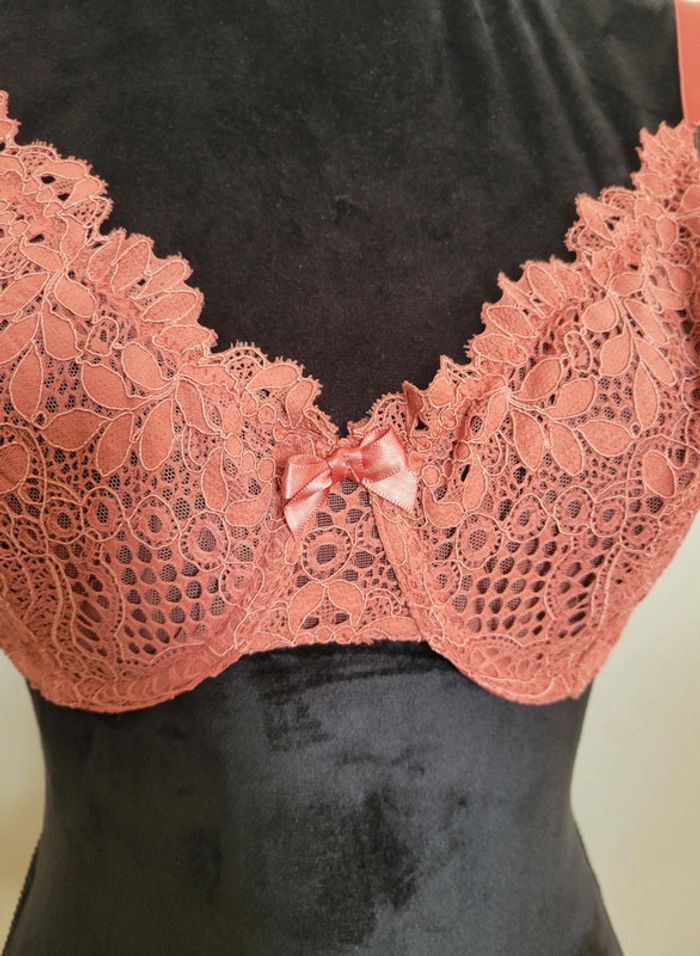 Soutien-gorge vieux rose corbeille Etam 95E - photo numéro 3