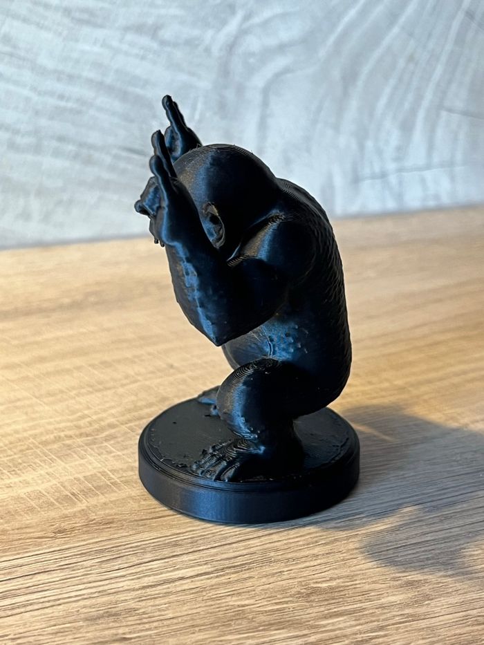 🦍 Figurine Singe Rock Noir – Objet déco original - photo numéro 5