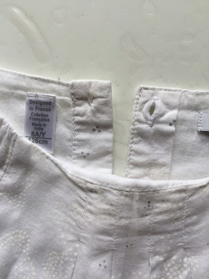 Blouse okaidi blanche 8ans - photo numéro 7