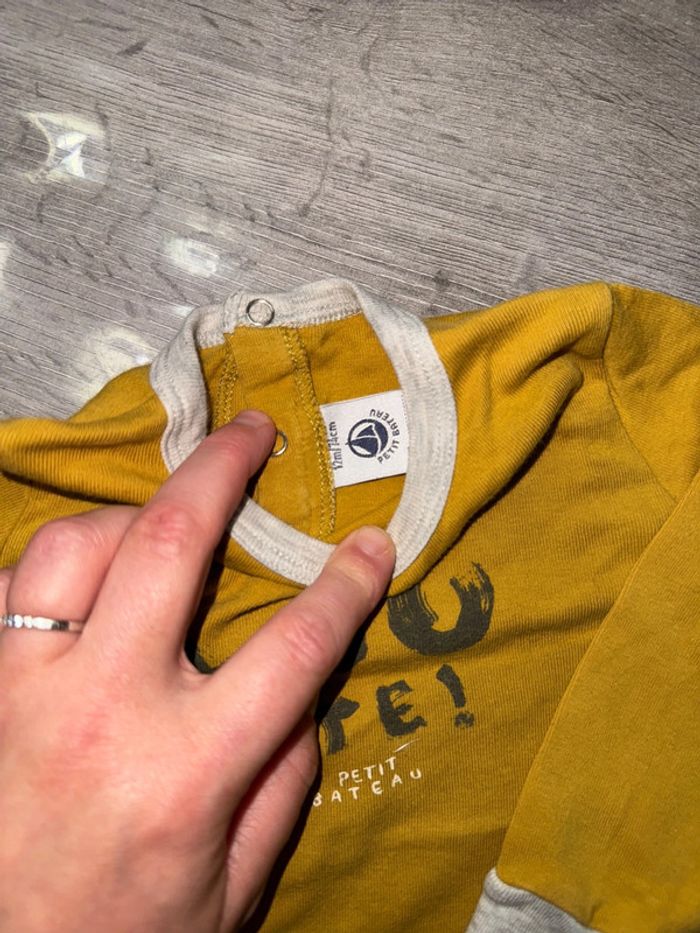 T shirt manches longues petit bateau 12 mois - photo numéro 2