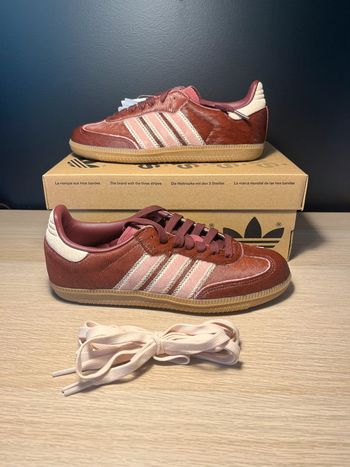 Adidas Samba OG Maroon Sand Strata Pony 38