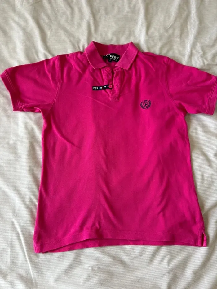 Polo rose fuchsia FER7 Taille S