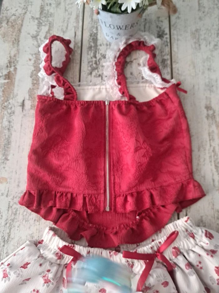 Ensemble 2 pièces Sweet Lolita broderie et dentelle - photo numéro 10