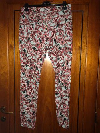 Pantalon fluide 40 fleuri Pull&Bear