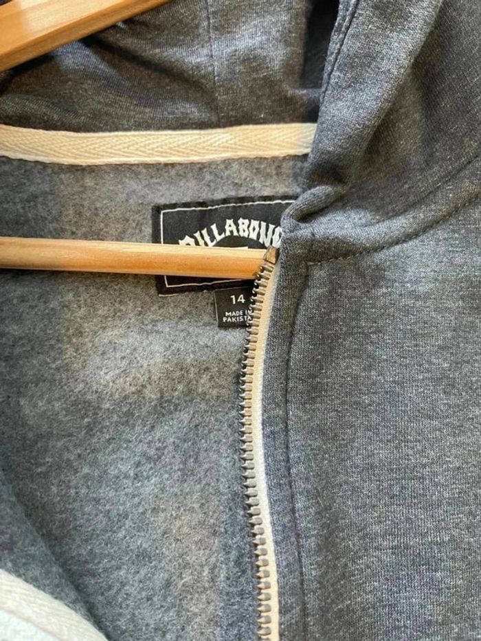 Beau sweat zippé à capuche 14 ans billabong - photo numéro 3