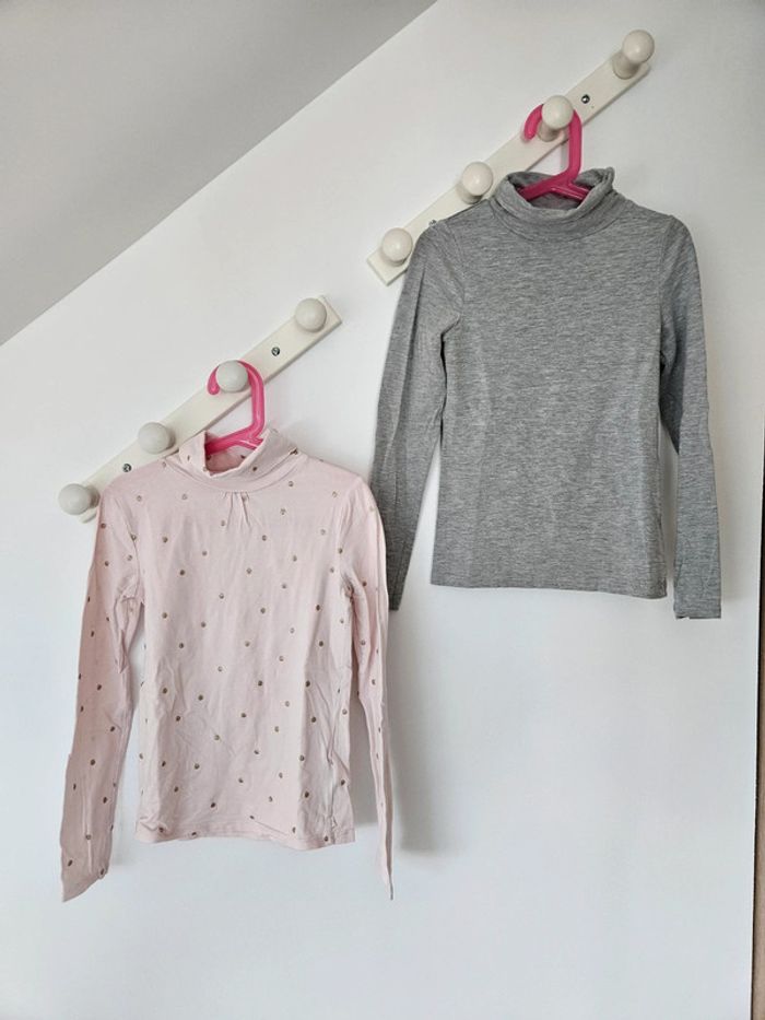 Lot de 2 sous-pulls fille 10 ans