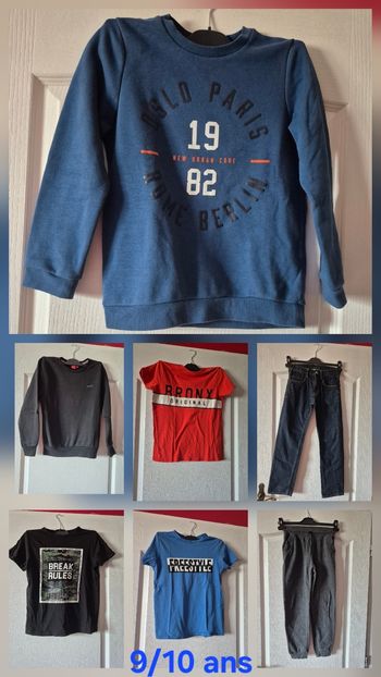 Lot vêtements garçon 👦 9/10ans