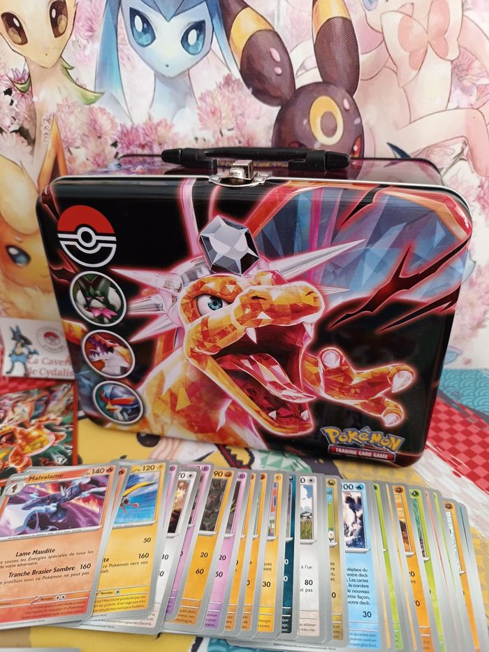 Lot de 45  cartes Pokémon+1  valisette Pokémon Dracaufeu - photo numéro 4