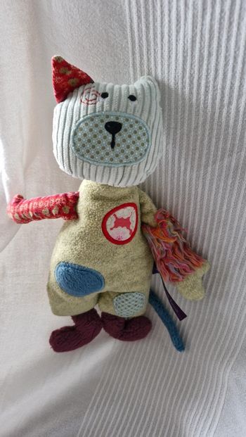 Peluche  chat moulin roty les jolis pas beaux