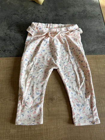 Pantalon molletonné, jogging bébé fille, tap à l’œil, 9 mois