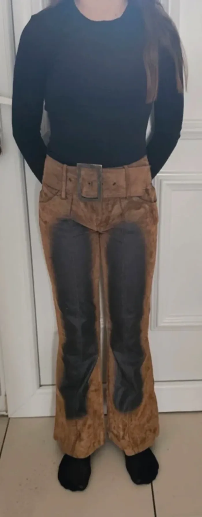 Pantalon marron 12 ans - photo numéro 3
